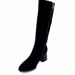 Soirée|Bottes<Elue Par Nous Bottes Genouillère Sariegois Daim Noir