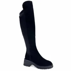 Elégant|Bottes<Donna Carolina Bottes Genouillères 50.299.076.001 Daim Noir