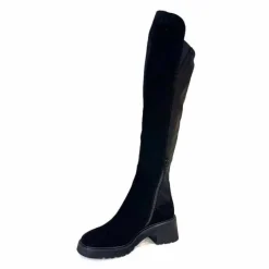 Elégant|Bottes<Donna Carolina Bottes Genouillères 50.299.076.001 Daim Noir