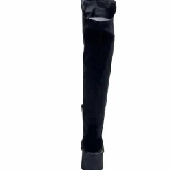 Elégant|Bottes<Donna Carolina Bottes Genouillères 50.299.076.001 Daim Noir