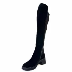 Elégant|Bottes<Donna Carolina Bottes Genouillères 50.299.076.001 Daim Noir