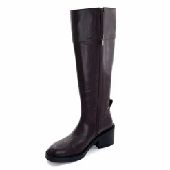 Elégant|Bottes<398-ivoire Bottes Ivoire 5385 Cuir Marron