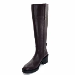 Elégant|Bottes<398-ivoire Bottes Ivoire 5385 Cuir Marron
