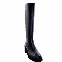 Rock|Basic<Ivoire0235a Bottes Ivoire 28119 Cuir Noir