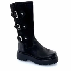 Rock|Bottes<Mjus Bottes L44304 201 Cuir Washed Noir