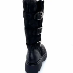 Rock|Bottes<Mjus Bottes L44304 201 Cuir Washed Noir