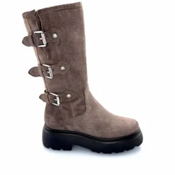 Rock|Bottes<Mjus Bottes L44304 201 Daim Gris GrisFoncé