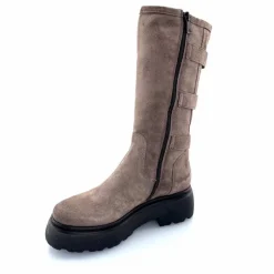 Rock|Bottes<Mjus Bottes L44304 201 Daim Gris GrisFoncé