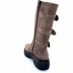 Rock|Bottes<Mjus Bottes L44304 201 Daim Gris GrisFoncé