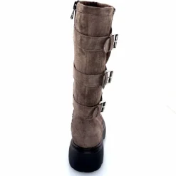 Rock|Bottes<Mjus Bottes L44304 201 Daim Gris GrisFoncé