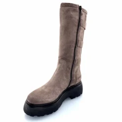 Rock|Bottes<Mjus Bottes L44304 201 Daim Gris GrisFoncé