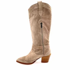 Rock|Santiags<Dansi Bottes Santiag 7181 Daim Topo Taupe