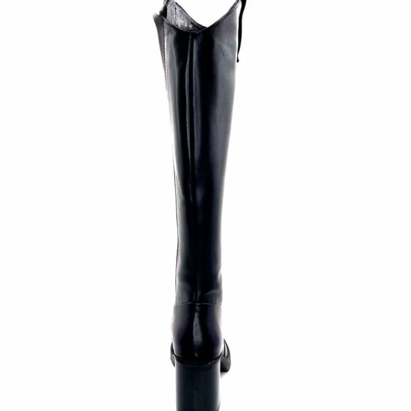 Féminin|Elégant<398-ivoire Bottes Santiags Ivoire 5390 Cuir Noir