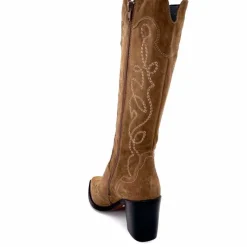 Rock|Santiags<Ivoire0341a Bottes Santiags Ivoire At22 Daim Sajo Roble Camel