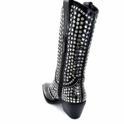 Rock|Santiags<noa harmon Bottes Santiags 8882-06 à Clous Noir
