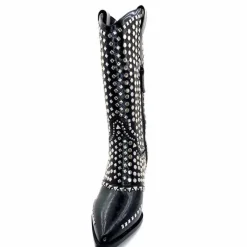 Rock|Santiags<noa harmon Bottes Santiags 8882-06 à Clous Noir