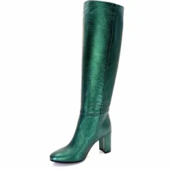 Bottes<l'arianna Bottes Tube St1689 Cuir Métal Vert