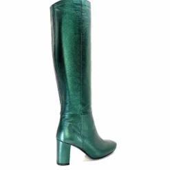 Bottes<l'arianna Bottes Tube St1689 Cuir Métal Vert