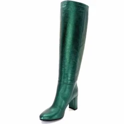 Bottes<l'arianna Bottes Tube St1689 Cuir Métal Vert