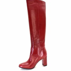 Elégant|Bottes<l'arianna Bottes Tubes St1689 Cuir Mattone Rouge