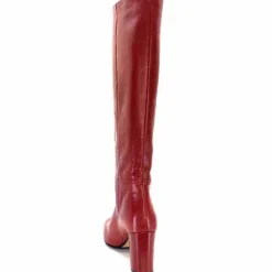 Elégant|Bottes<l'arianna Bottes Tubes St1689 Cuir Mattone Rouge