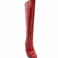 Elégant|Bottes<l'arianna Bottes Tubes St1689 Cuir Mattone Rouge