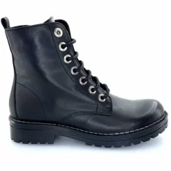 Rock|Bottines<Chacal Bottillon Fermeture Éclair 6830 Cuir Noir