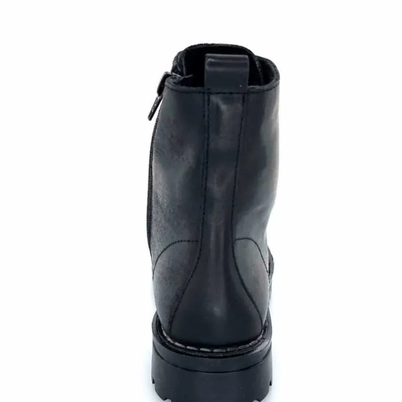 Rock|Bottines<Chacal Bottillon Fermeture Éclair 6830 Cuir Noir