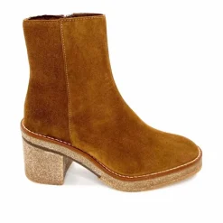 Talon|Basic<Alpe Bottines à Talon 2626 Baby Daim Cuero Camel