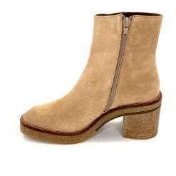 Basic|Bottines<Alpe Bottines à Talon 2626 Baby Daim Corda Crème