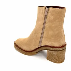 Basic|Bottines<Alpe Bottines à Talon 2626 Baby Daim Corda Crème