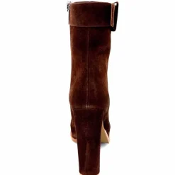 Elégant|Bottines<chantal Bottines à Talon 2475 Daim Chocolat Marron