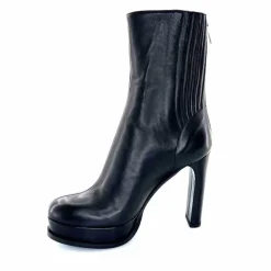 Bottines<chantal Bottines à Talon 2145 Cuir Noir