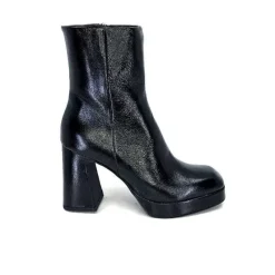 Féminin|Elégant<chantal Bottines à Talon 2191 Cuir Vernis Noir
