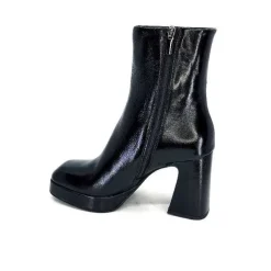 Féminin|Elégant<chantal Bottines à Talon 2191 Cuir Vernis Noir