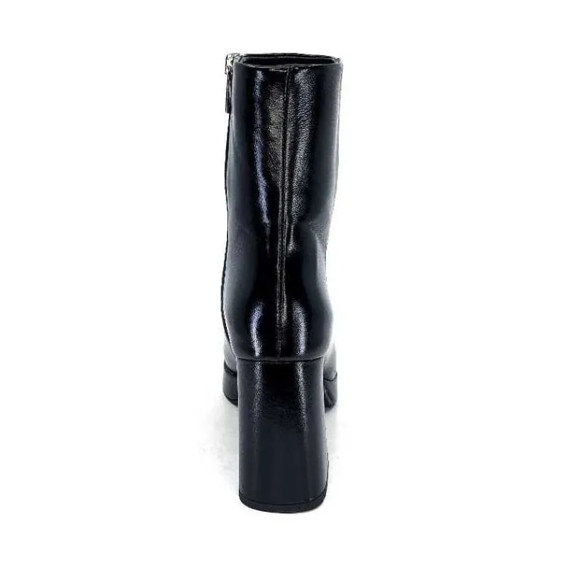 Féminin|Elégant<chantal Bottines à Talon 2191 Cuir Vernis Noir
