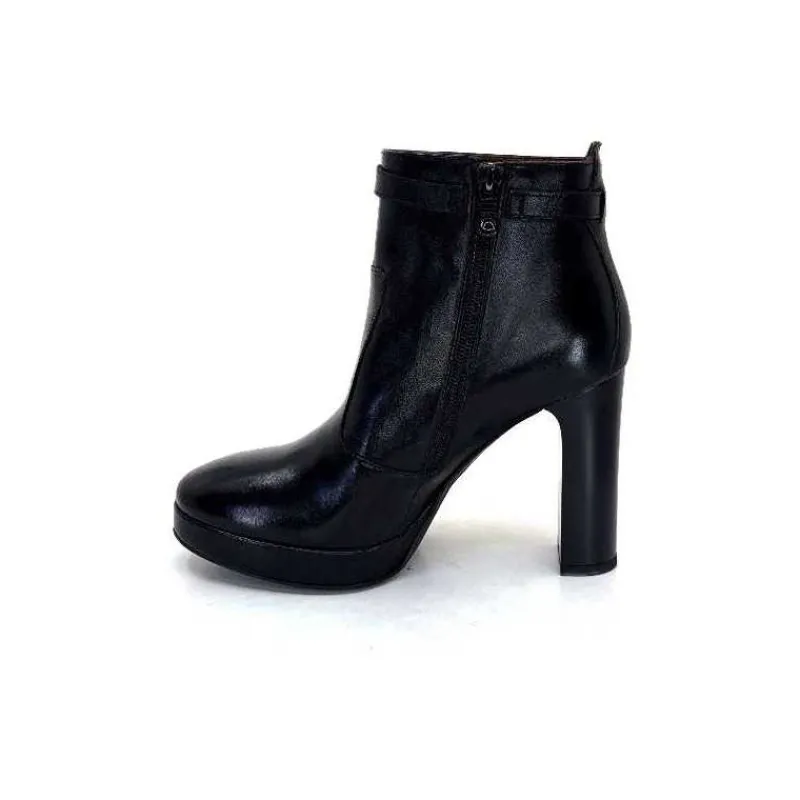 Basic|Bottines<Nero Giardini Bottines à Talon Haut Néro Giardini 1308722 De 100 Cuir Noir