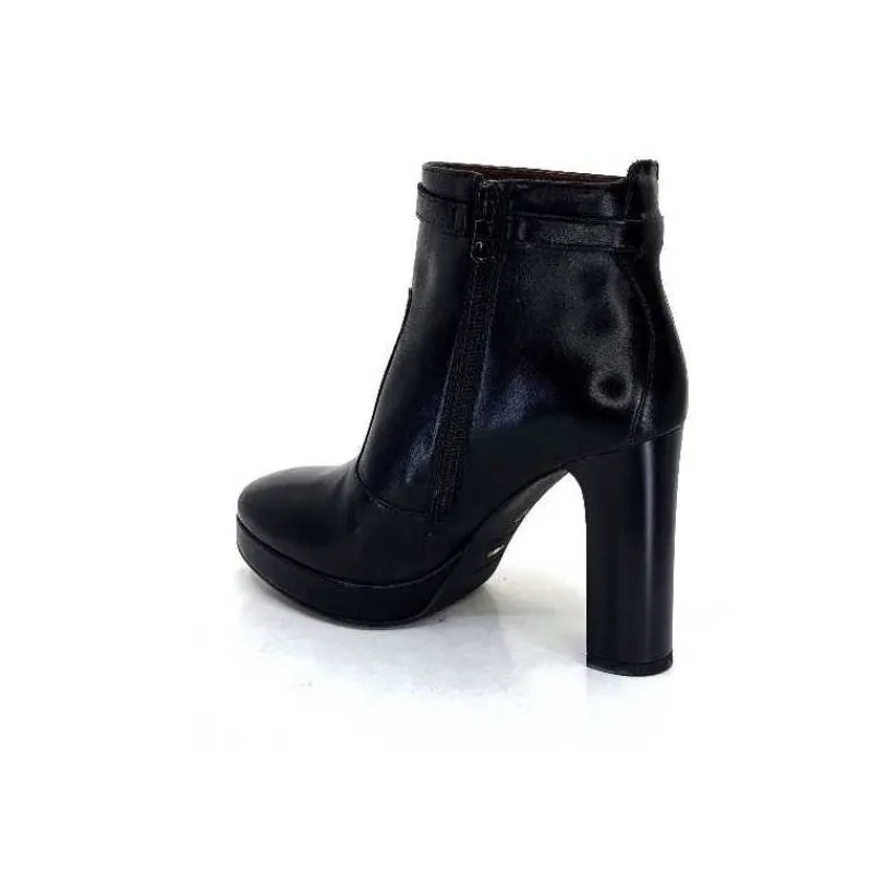 Basic|Bottines<Nero Giardini Bottines à Talon Haut Néro Giardini 1308722 De 100 Cuir Noir