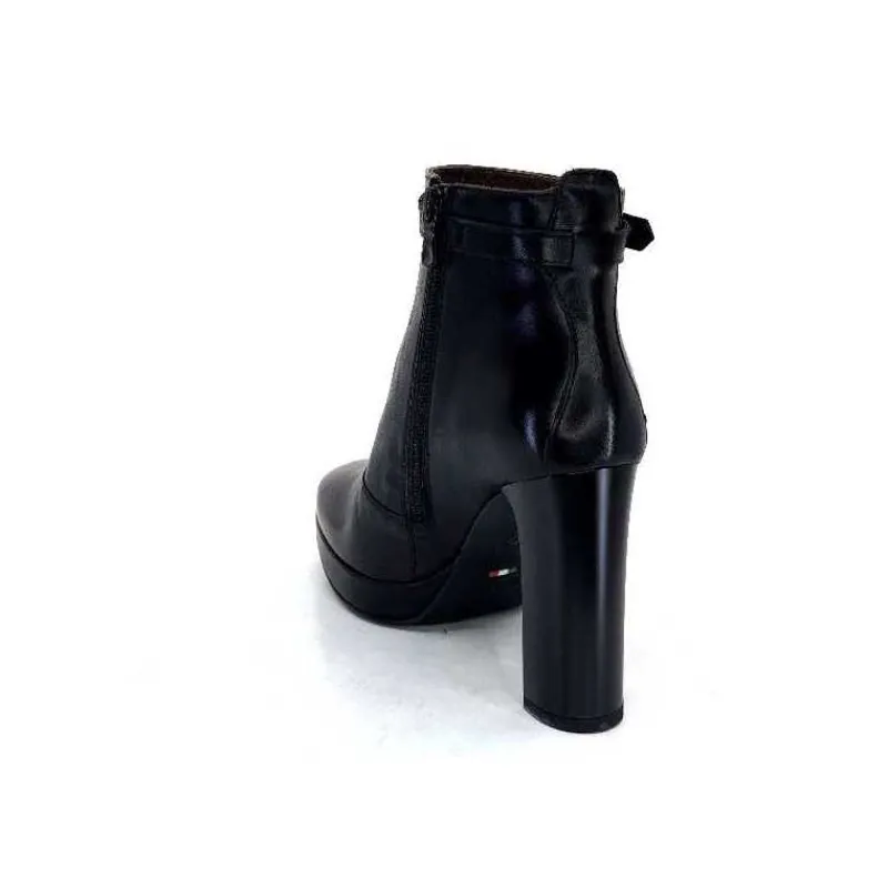 Basic|Bottines<Nero Giardini Bottines à Talon Haut Néro Giardini 1308722 De 100 Cuir Noir