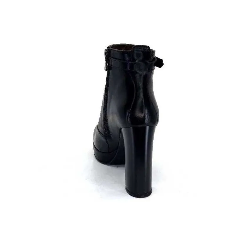 Basic|Bottines<Nero Giardini Bottines à Talon Haut Néro Giardini 1308722 De 100 Cuir Noir