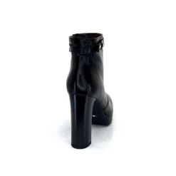Basic|Bottines<Nero Giardini Bottines à Talon Haut Néro Giardini 1308722 De 100 Cuir Noir