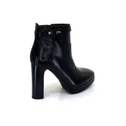Basic|Bottines<Nero Giardini Bottines à Talon Haut Néro Giardini 1308722 De 100 Cuir Noir