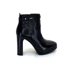 Basic|Bottines<Nero Giardini Bottines à Talon Haut Néro Giardini 1308722 De 100 Cuir Noir
