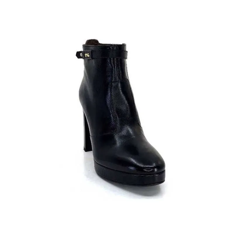 Basic|Bottines<Nero Giardini Bottines à Talon Haut Néro Giardini 1308722 De 100 Cuir Noir