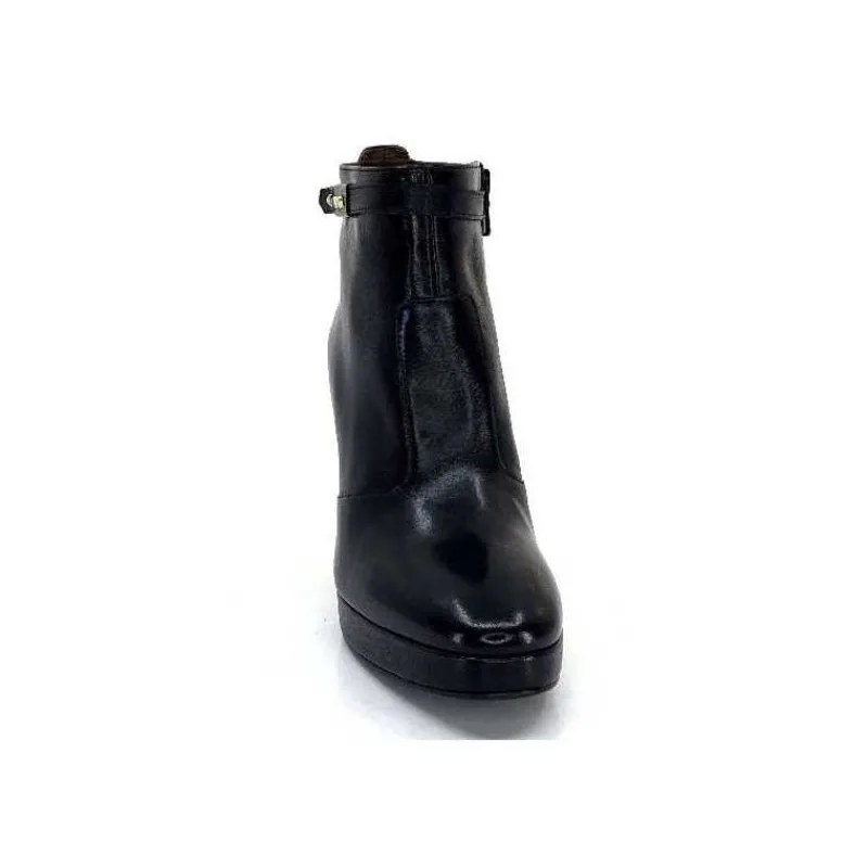 Basic|Bottines<Nero Giardini Bottines à Talon Haut Néro Giardini 1308722 De 100 Cuir Noir