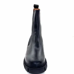 Rock|Bottines<belang Bottines à Talon Ivoire 08112 Cuir Noir