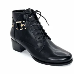 Bijoux<Regarde Le Ciel Bottines à Talon Jolene 25 Cuir Noir