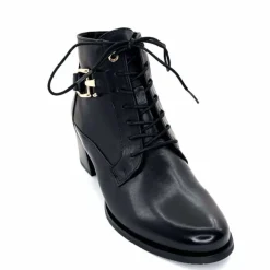 Bijoux<Regarde Le Ciel Bottines à Talon Jolene 25 Cuir Noir