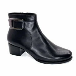 Talon|Féminin<Regarde Le Ciel Bottines à Talon Jolene 27 Cuir Noir