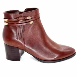 Féminin|Elégant<Regarde Le Ciel Bottines à Talon Taylor 39 Cuir Marron